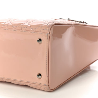 Christian Dior Patent Cannage Medium Lady Dior Light Pink 8 of 13