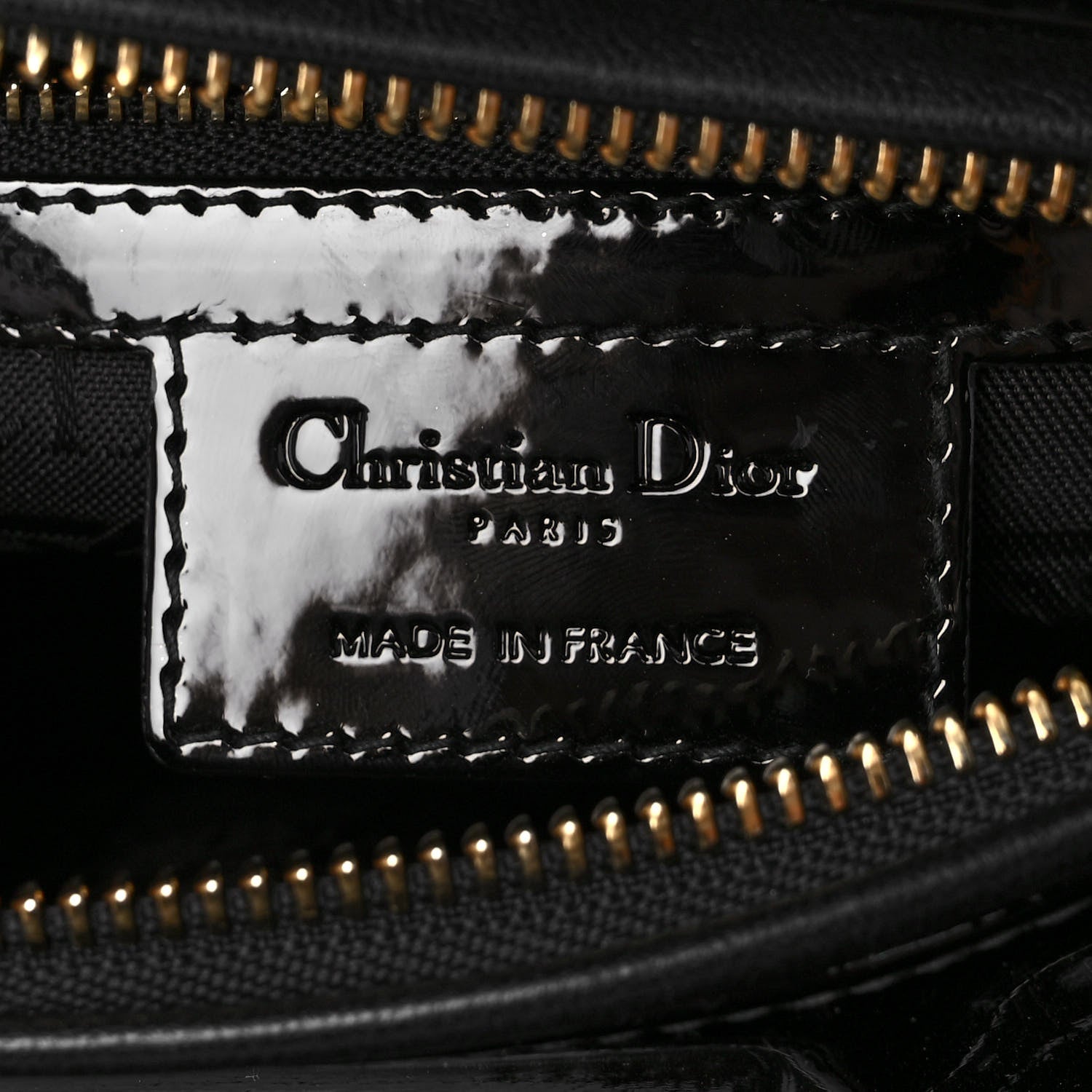 Christian Dior Patent Cannage Medium Lady Dior Black 8 of 10