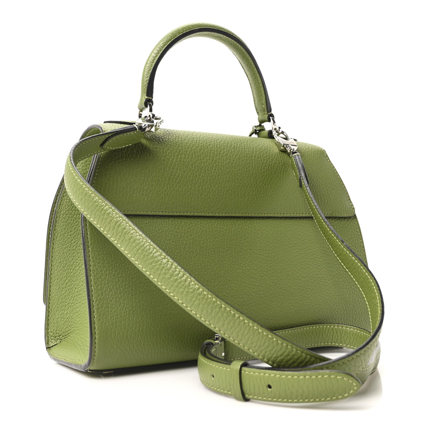 Moynat Taurillon Blush Rejane PM Green 3 of 9