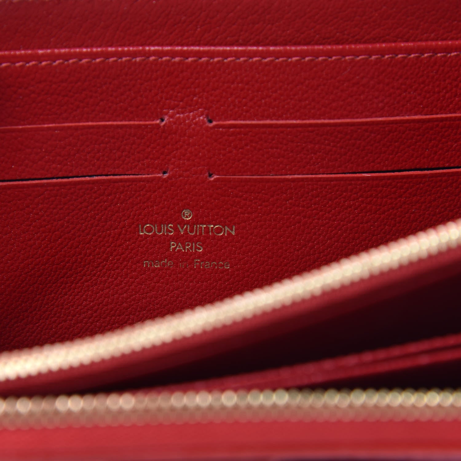 Louis Vuitton Alligator Zippy Wallet Rouge 6 of 8