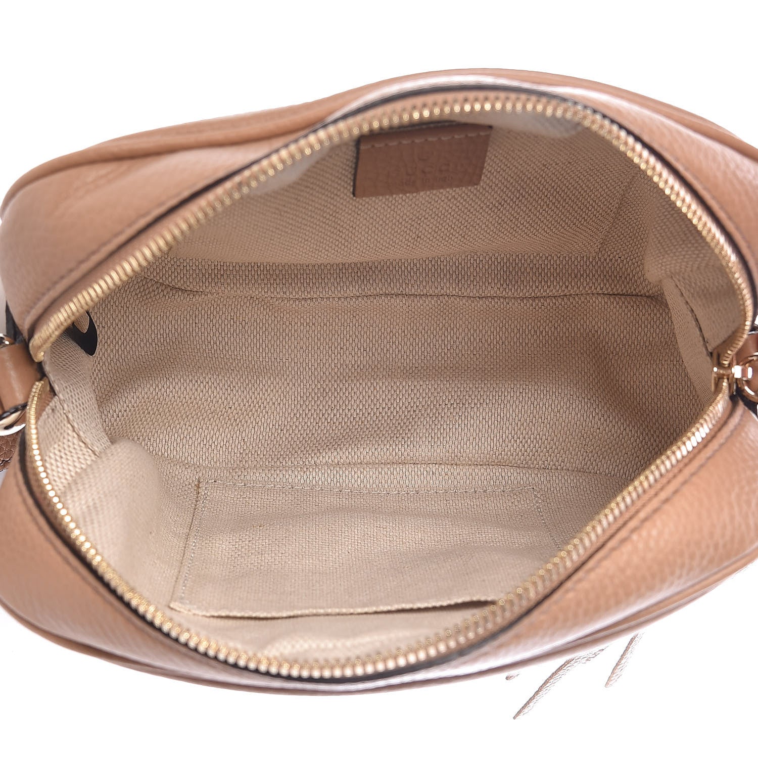 Gucci Pebbled Calfskin Small Soho Disco Bag Camelia 5 of 12