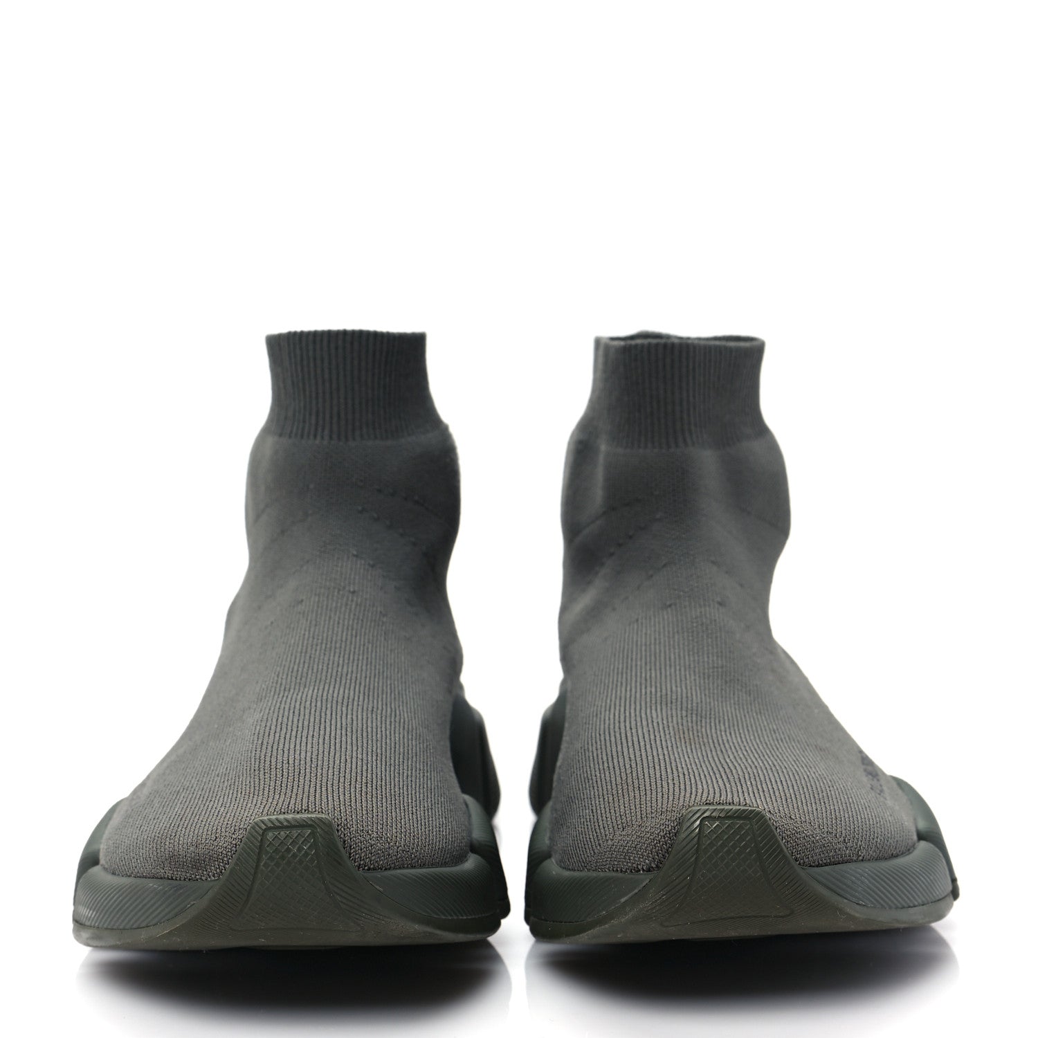 Balenciaga Technical 3D Recycled Knit Womens Speed 2.0 Sneakers 40 Monocolor Dark Kaki 2 of 7