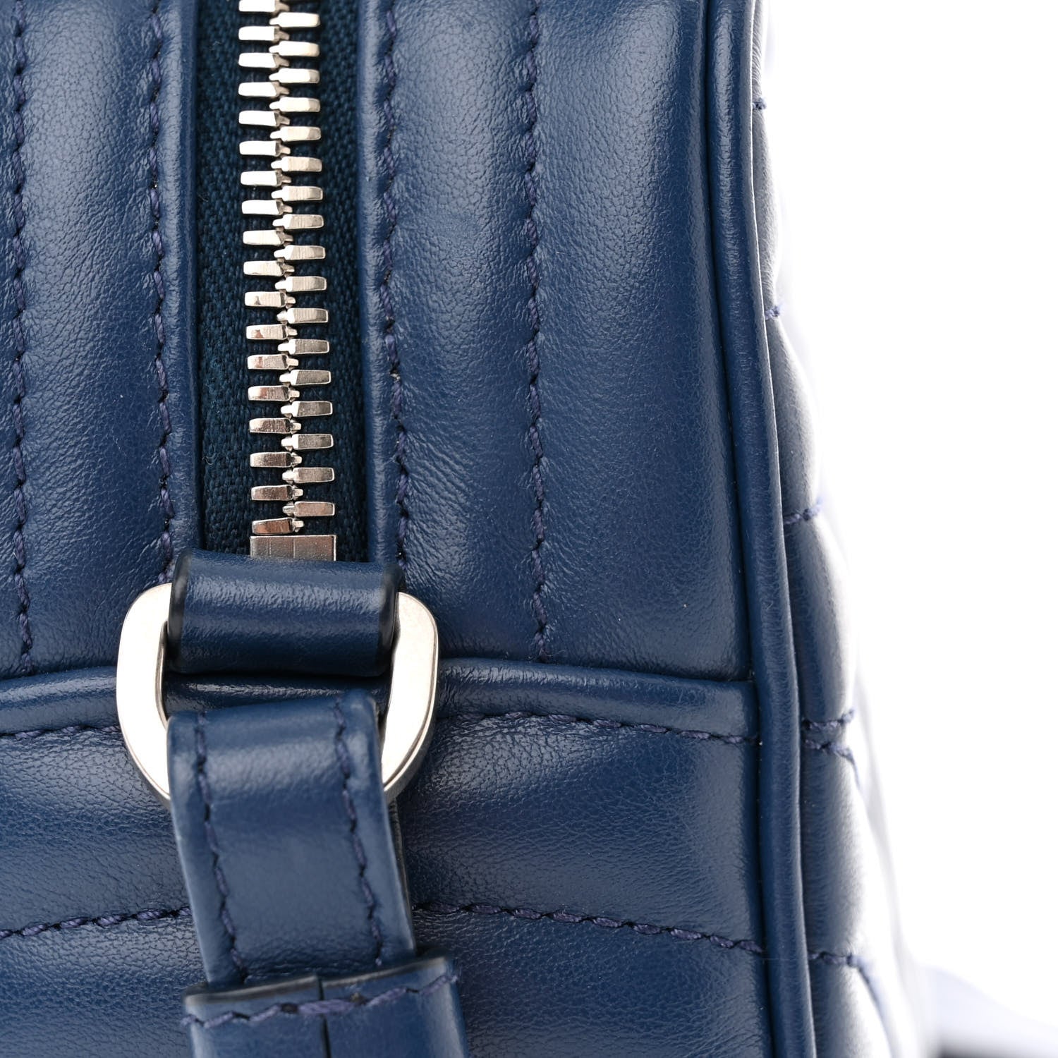 Prada Soft Calfskin Diagramme Crossbody Bag Bleuette 14 of 14