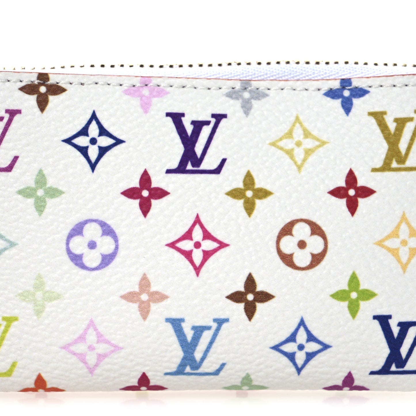 LV X TM Monogram Multicolor Phone Holder White