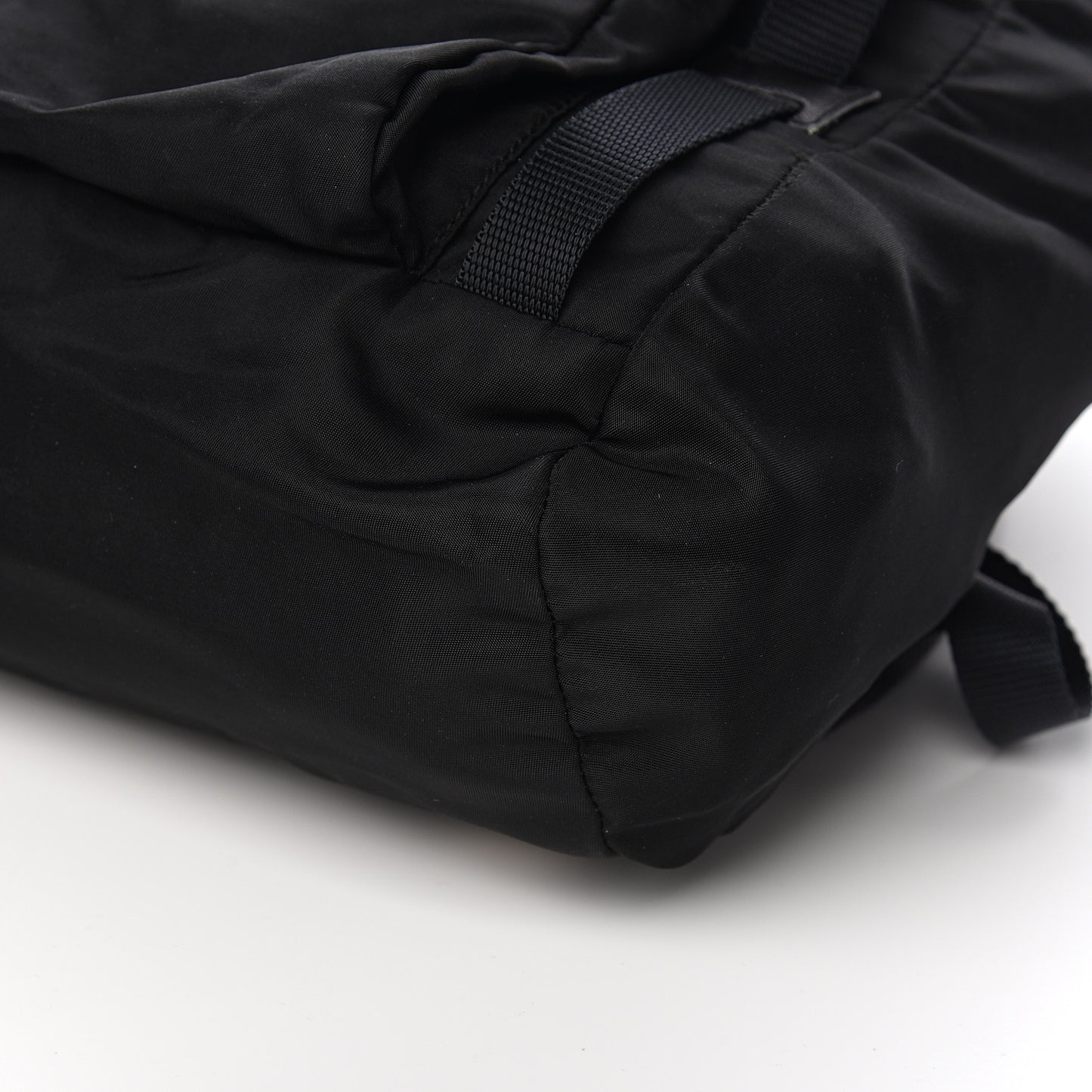 Tessuto Nylon Vela Small Double Buckle Backpack Black