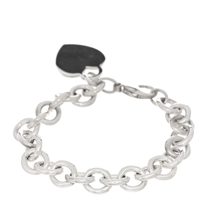 Tiffany Sterling Silver Heart Tag Charm Bracelet 2 of 3