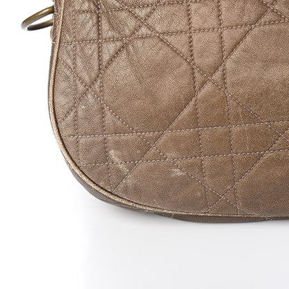 Christian Dior Lambskin Cannage Shoulder Bag Bronze 8 of 17