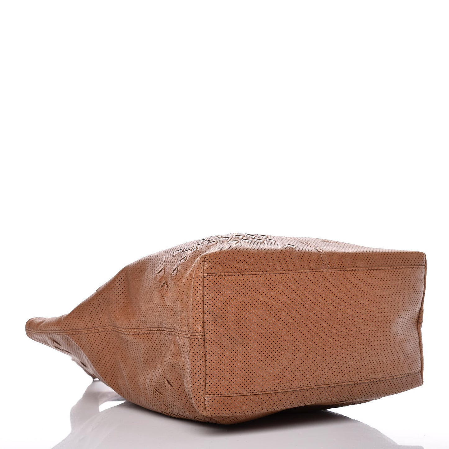 Nappa Intrecciato Perforated Regent Tote Noce