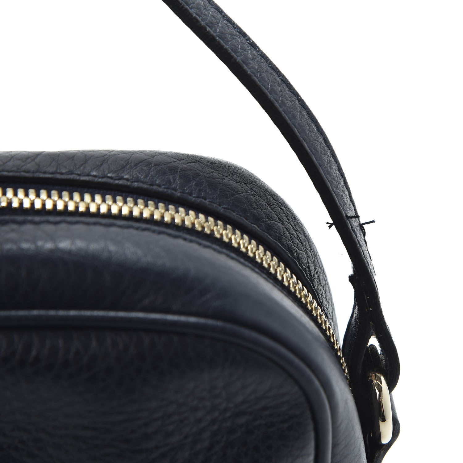 Gucci Pebbled Calfskin Small Soho Disco Bag Blue 10 of 12