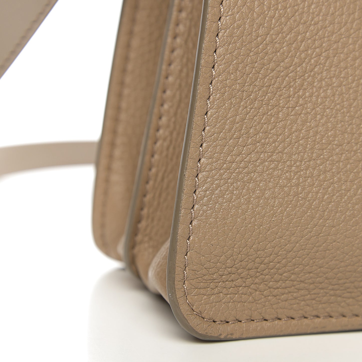 Shiny Grained Calfskin Medium Aby Day Shoulder Bag Motty Grey