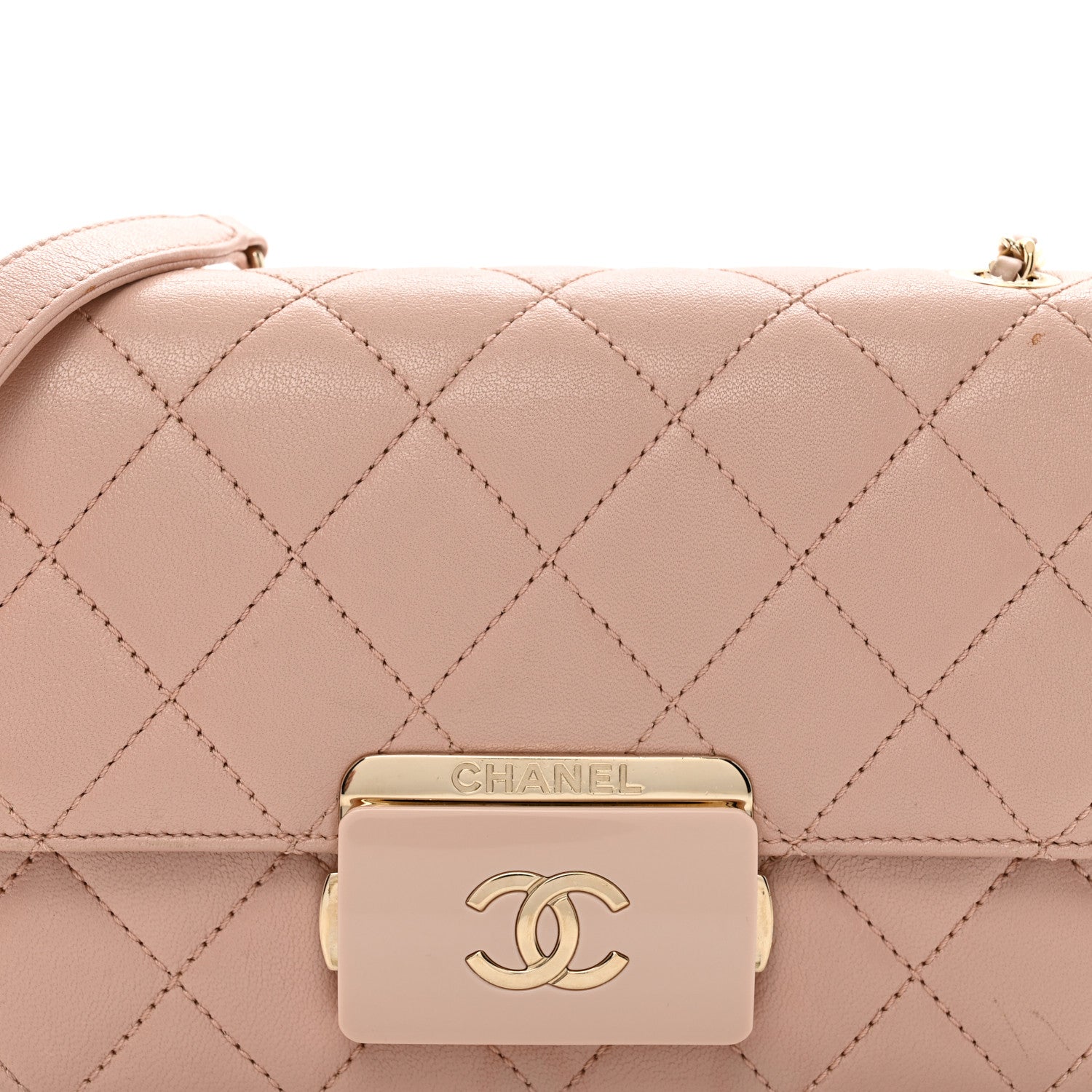 Chanel Sheepskin Quilted Mini Beauty Lock Flap Pink 5 of 13