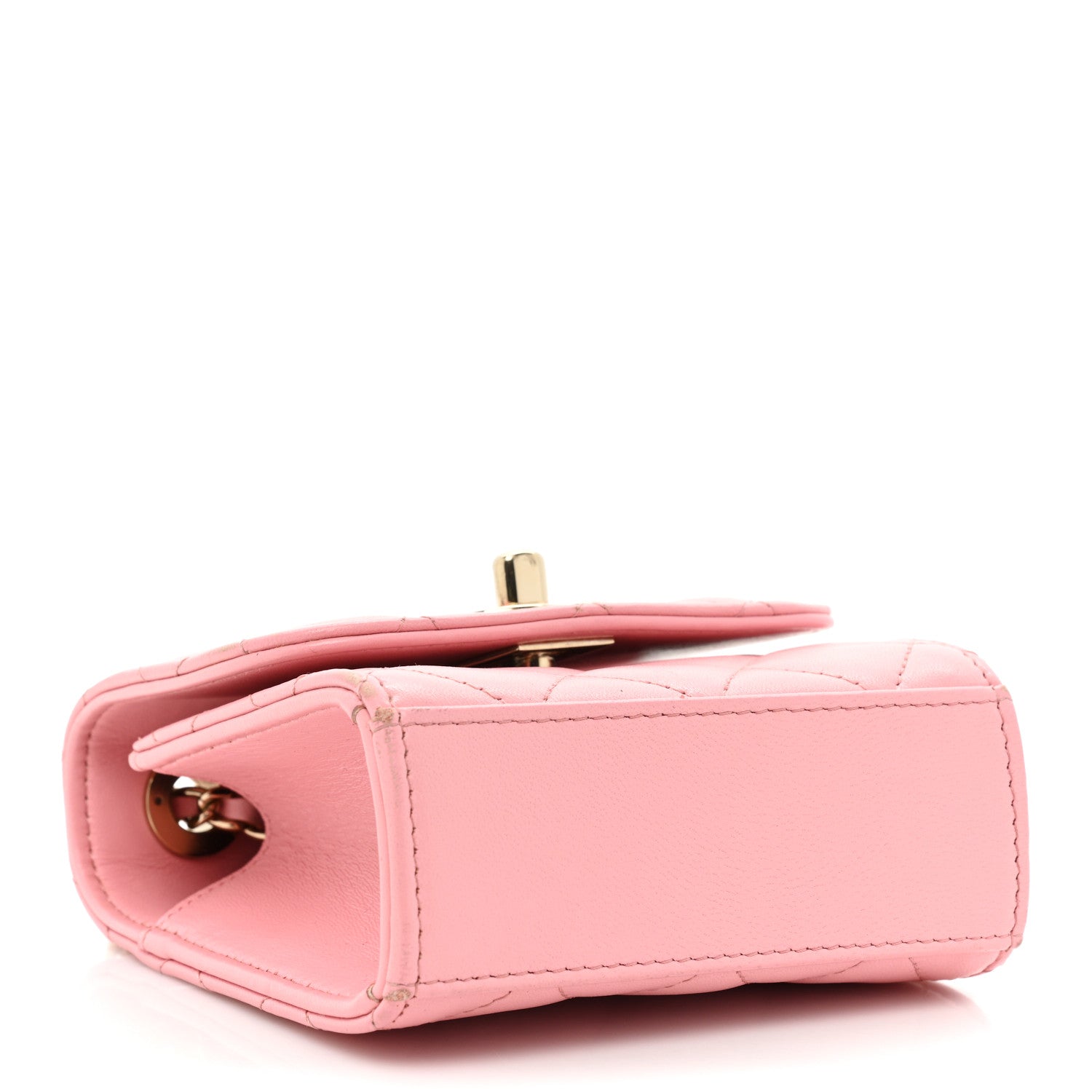 Chanel Lambskin Quilted Mini Trendy CC Clutch With Chain Pink 4 of 18