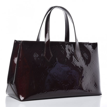 Louis Vuitton Vernis Wilshire PM Amarante 3 of 8