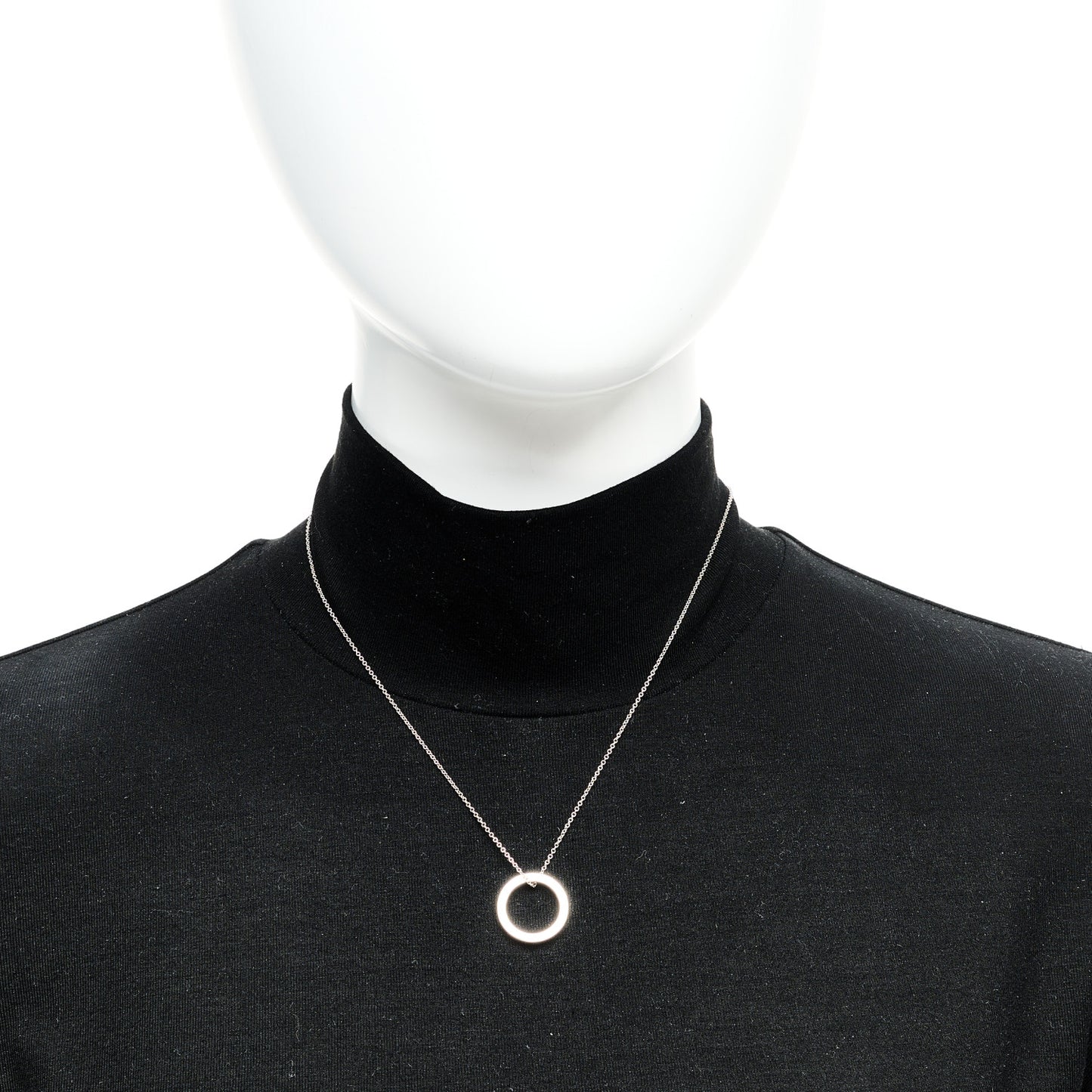Sterling Silver 1837 Circle Pendant Necklace