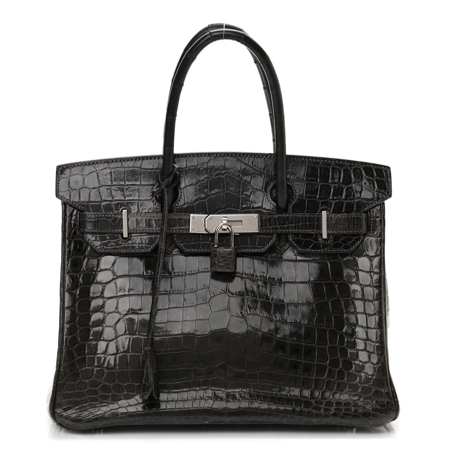 Shiny Niloticus Crocodile Birkin 30 Graphite