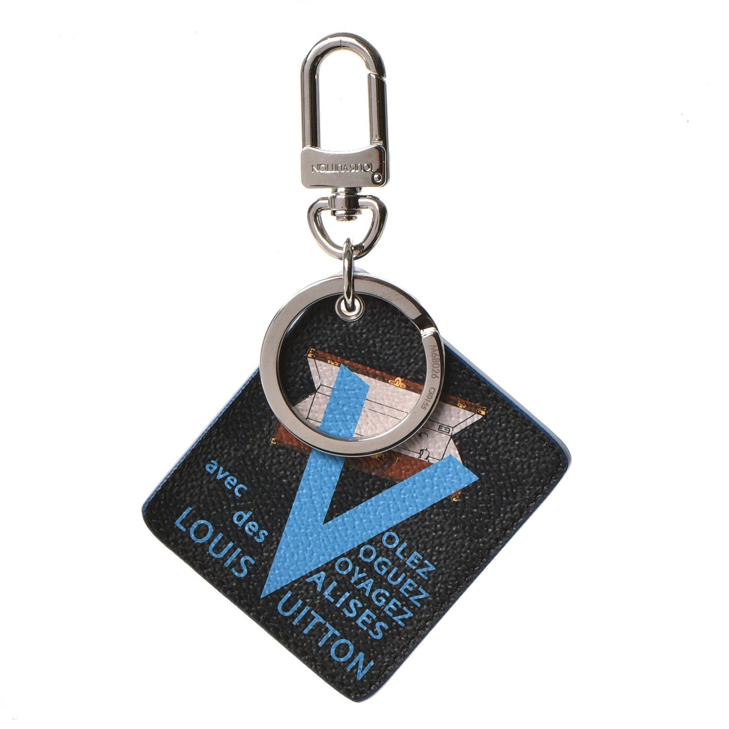 Damier Graphite Illustre V Key Holder Blue