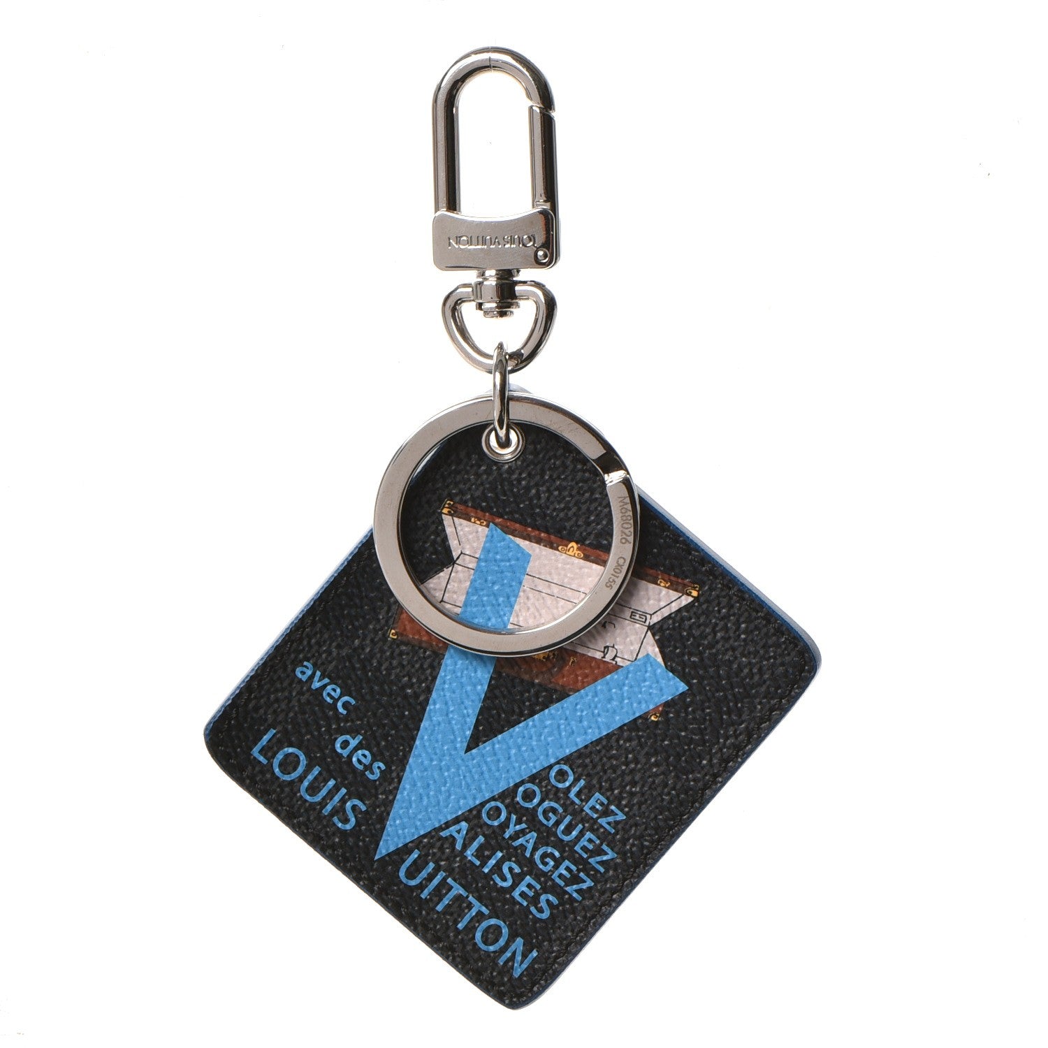 Louis Vuitton Damier Graphite Illustre V Key Holder Blue 1 of 5