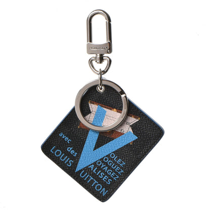 Louis Vuitton Damier Graphite Illustre V Key Holder Blue 1 of 5