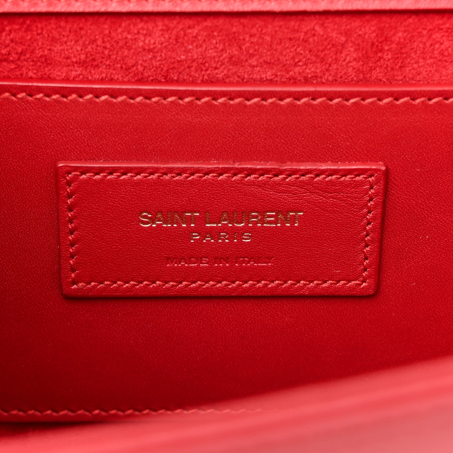 Saint Laurent Smooth Calfskin Medium Classic Monogram Kate Tassel Satchel Lipstick Red 6 of 13