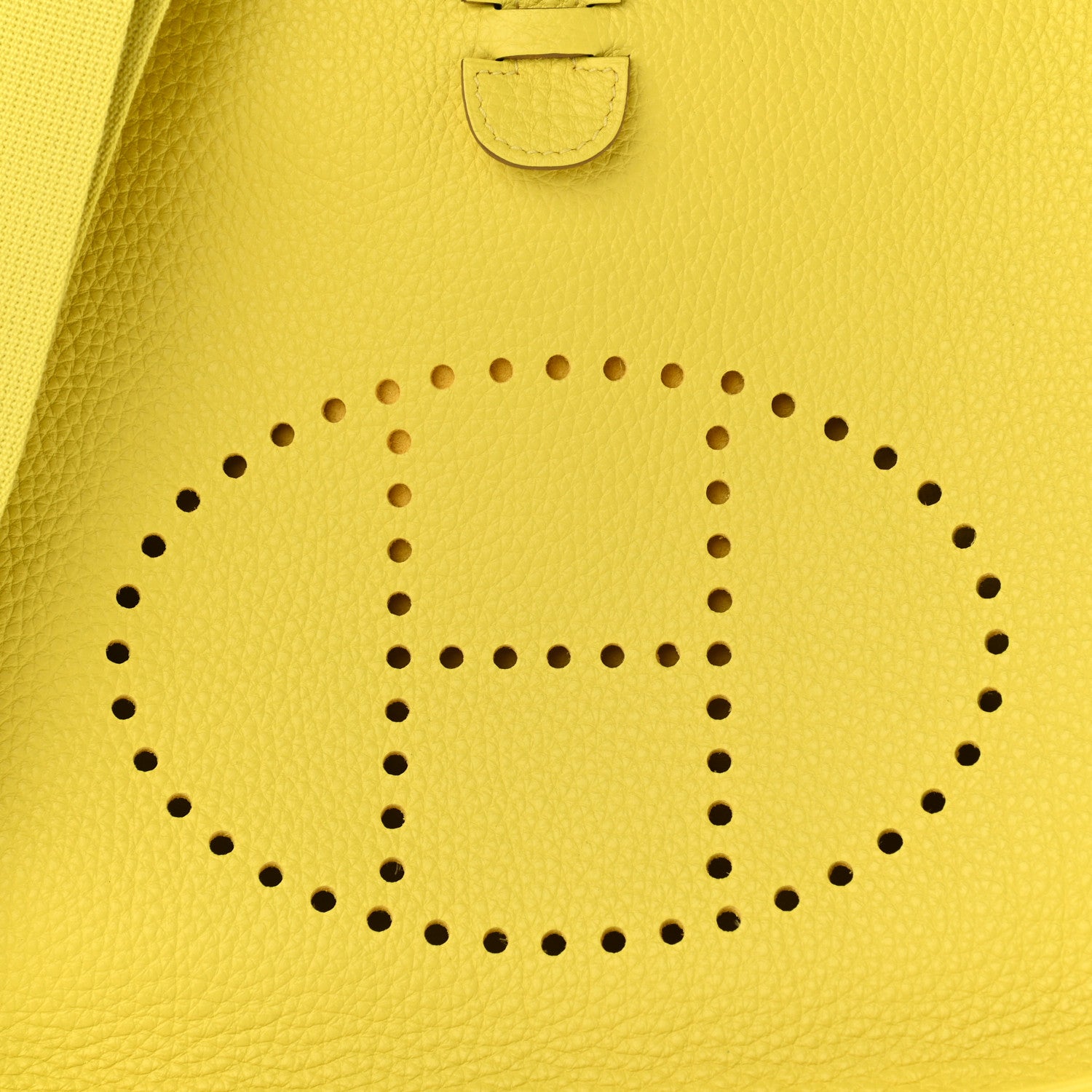 Hermes Taurillon Clemence Evelyne III PM Lime 8 of 10