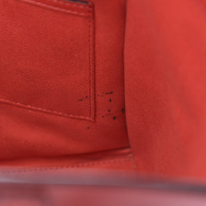 Celine Drummed Calfskin Micro Luggage Coquelicot 13 of 21
