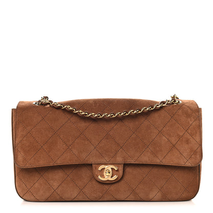 Chanel Suede Calfskin Small Souplissimo Maxi Flap Camel 1 of 21