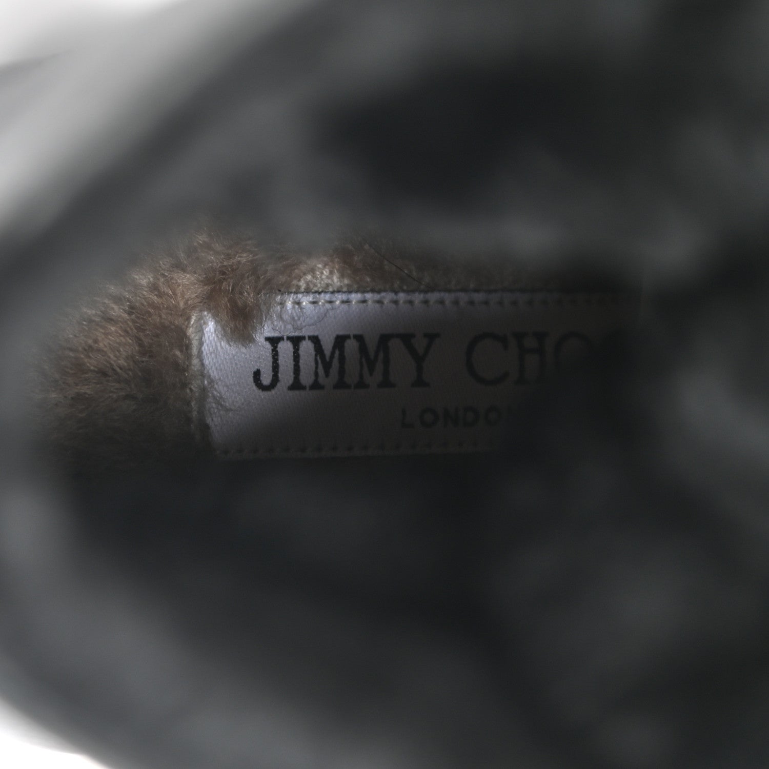 Jimmy Choo Grainy Calfskin Shearling Hillary 65 Boots 40 Black 7 of 10