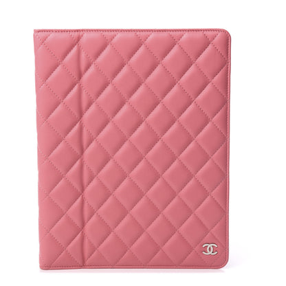 Chanel Lambskin Quilted iPad Case Pink 1 of 7
