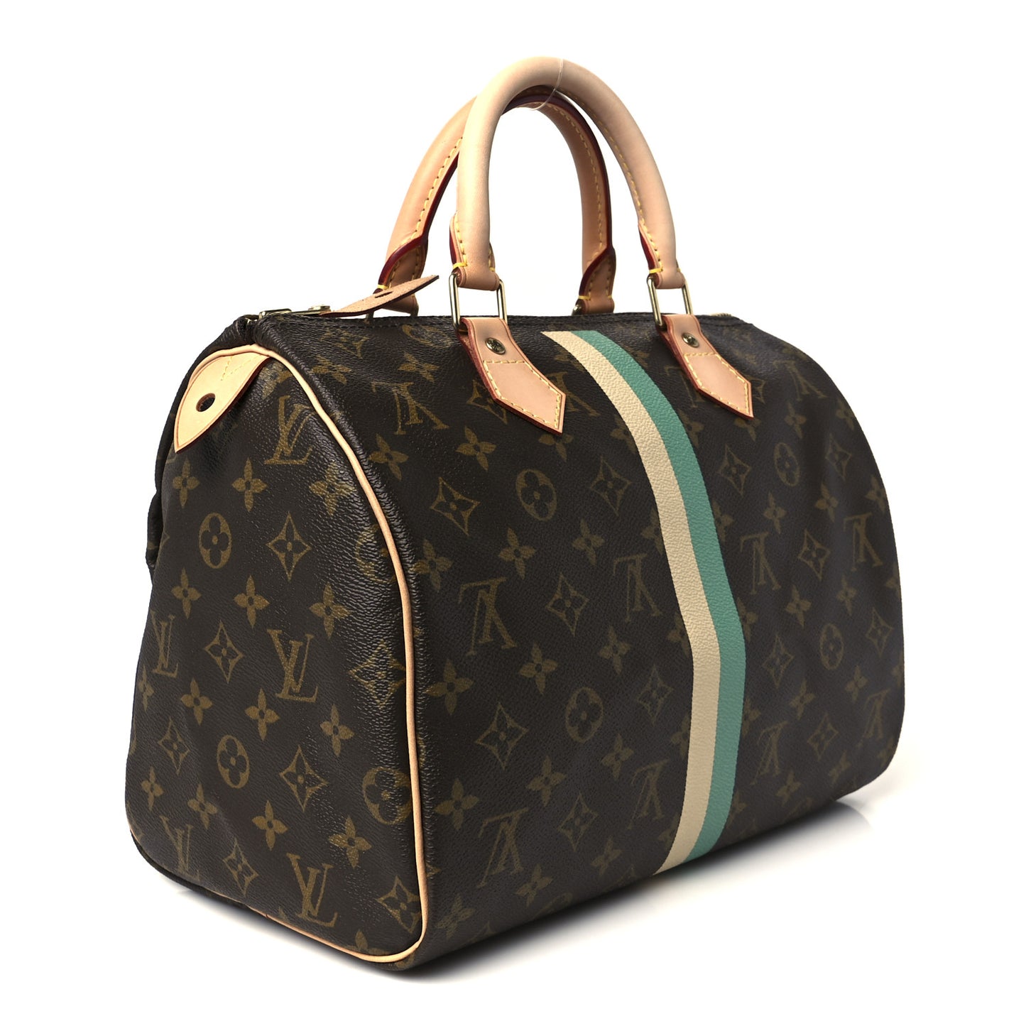 Monogram My LV Heritage Speedy 30 Turquoise Ivory