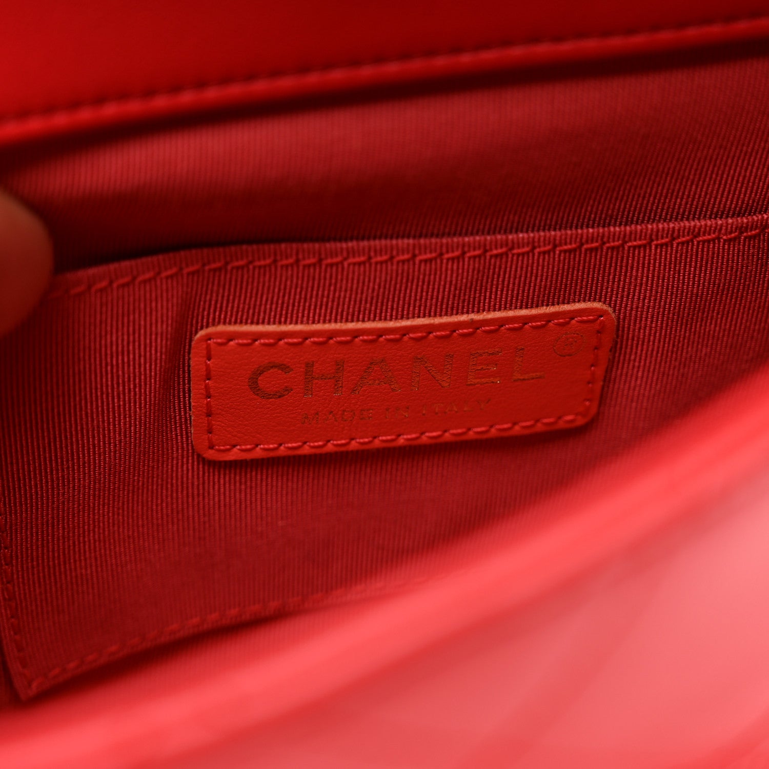 Chanel Lambskin Quilted Small In The Loop Handle Flap Bag Red 7 of 11