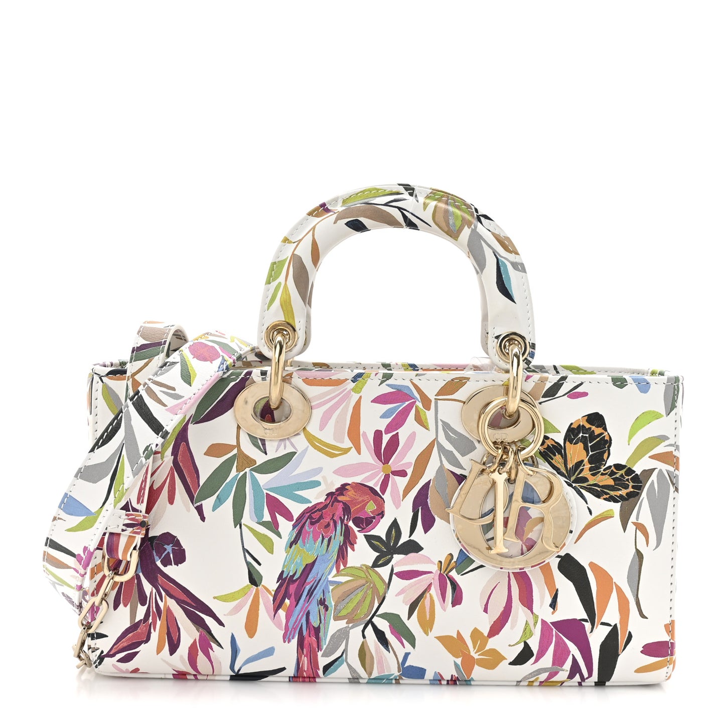 Calfskin Printed Fantastica Medium Lady D-Joy Multicolor
