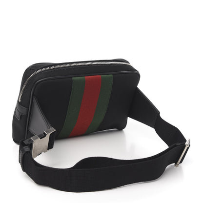 Gucci Canvas Web Slim Belt Bag Black 2 of 9