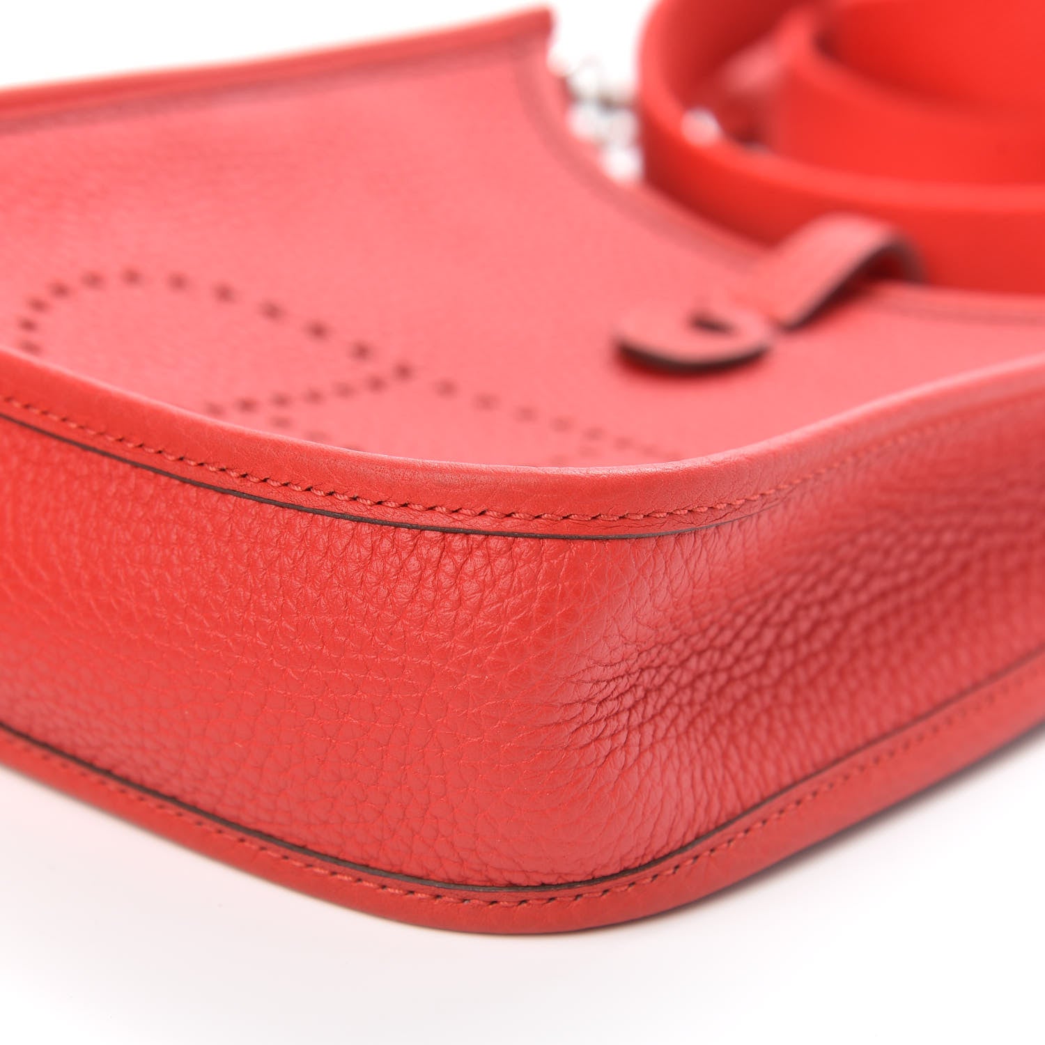 Hermes Taurillon Clemence Evelyne TPM Rouge De Coeur 9 of 10