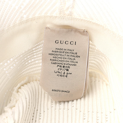 Gucci Cotton Crochet GG Monogram Bucket Hat M Moon Ivory 7 of 8