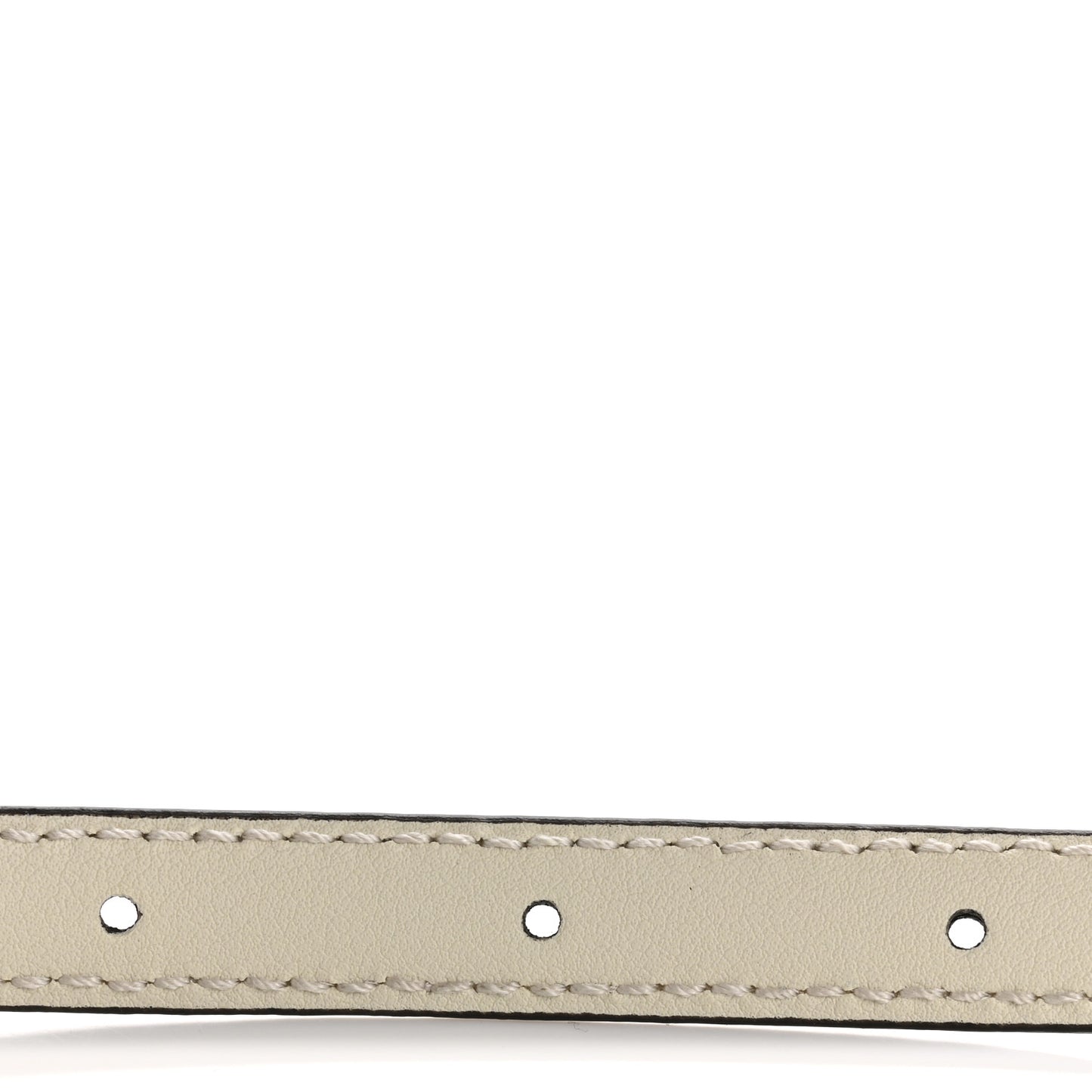 Patent Double G Thin Belt 100 40 Mystic White