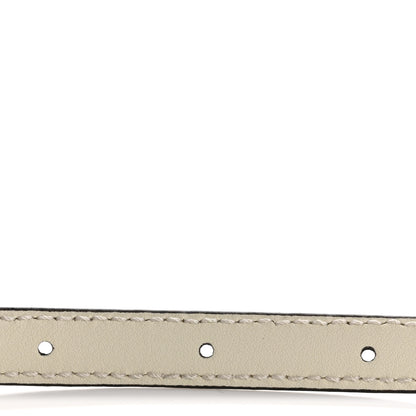 Gucci Patent Double G Thin Belt 100 40 Mystic White 4 of 6