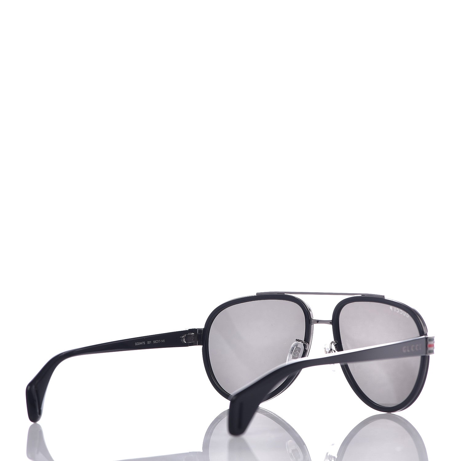 Gucci Acetate Aviator Sunglasses GG0447S Black 4 of 6