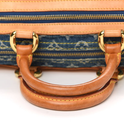 Louis Vuitton Monogram Denim Neo Speedy Blue 10 of 14