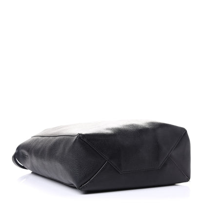Celine Grained Calfskin Small Vertical Cabas Black 4 of 5