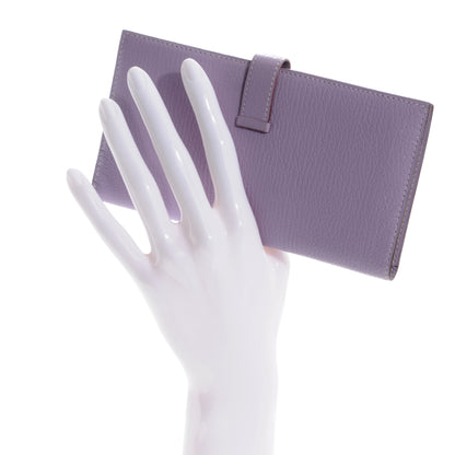 Hermes Chevre Mysore Bearn Wallet Lilac 2 of 6