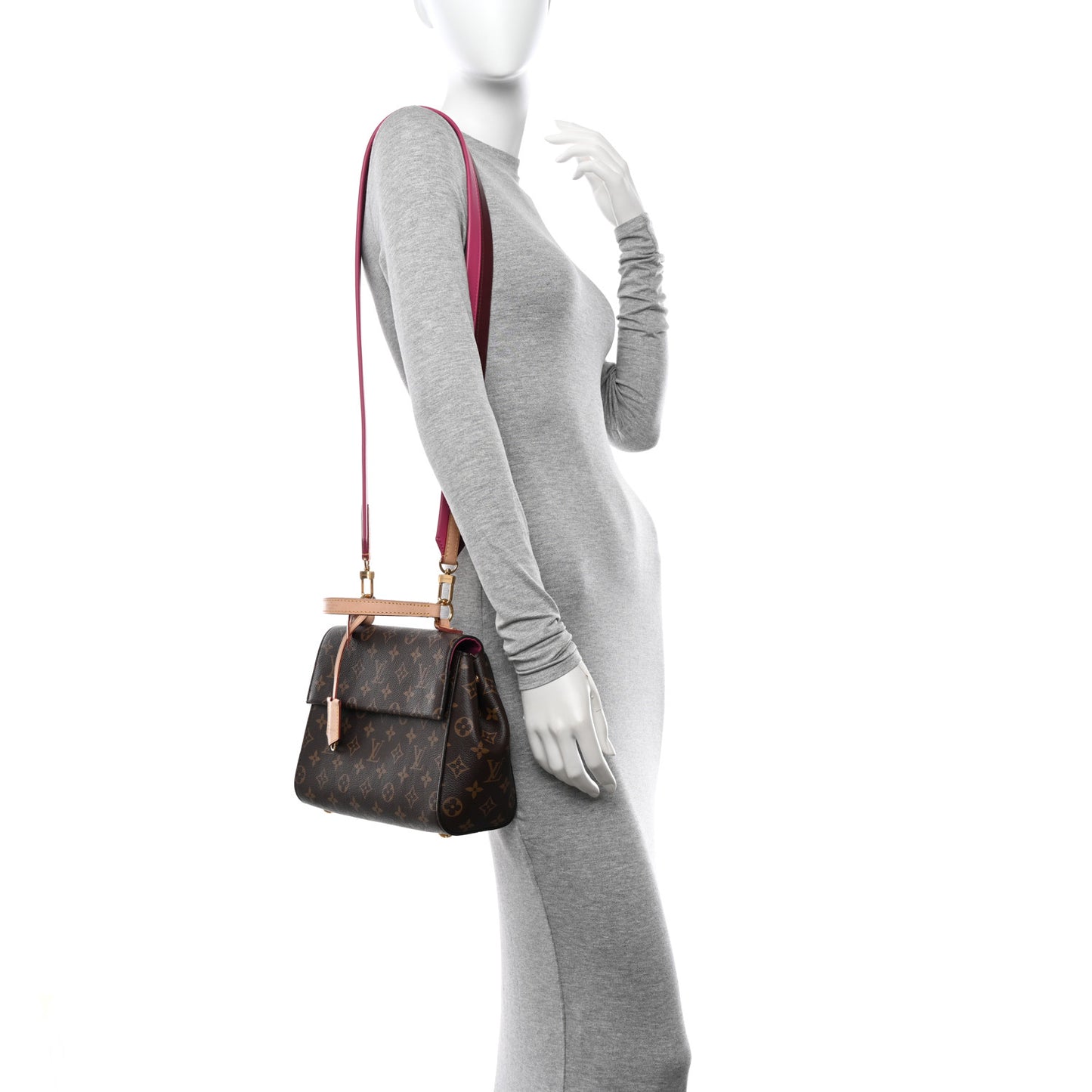 Monogram Cluny BB Bordeaux Fuchsia