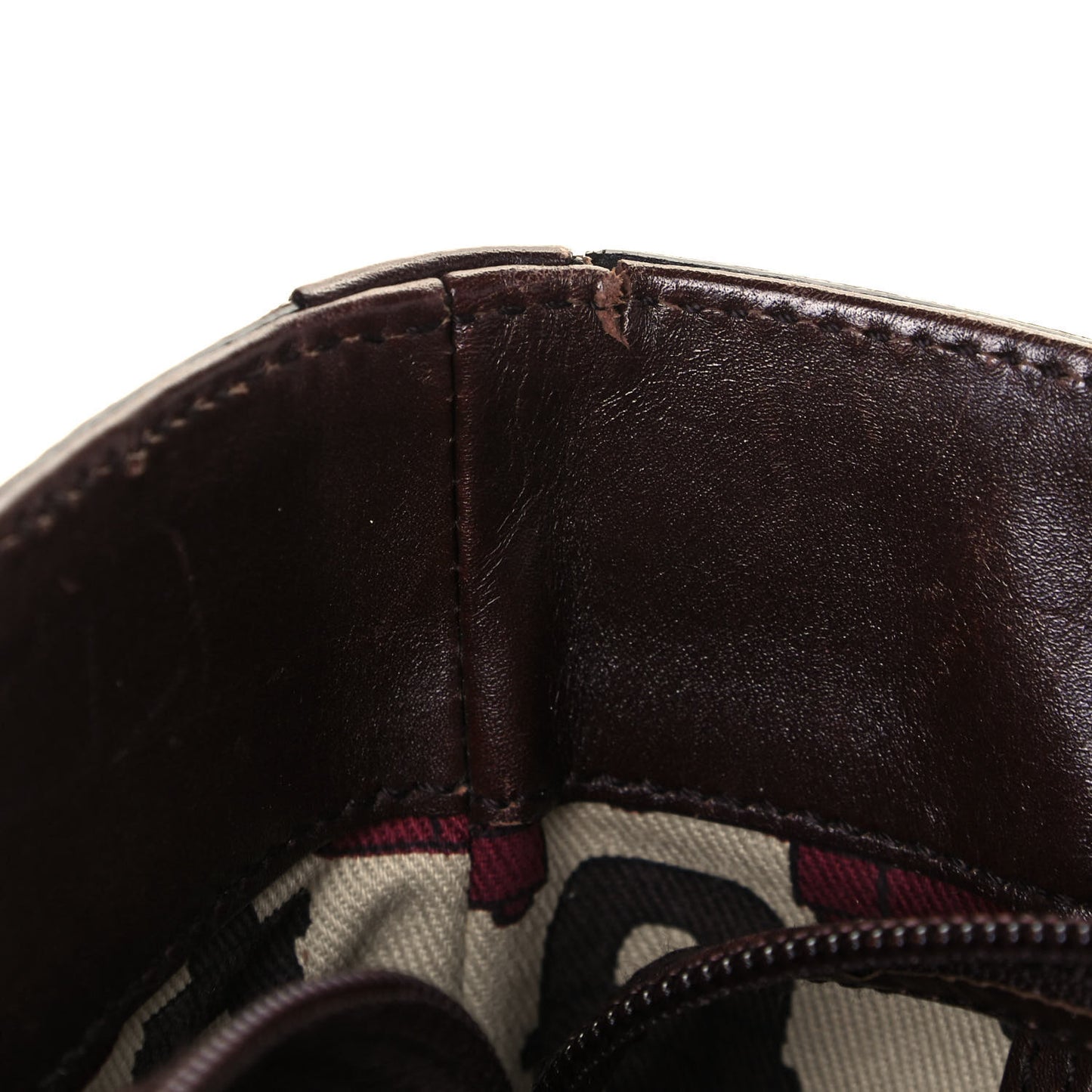 Guccissima Large Punch Tote Chocolate Brown