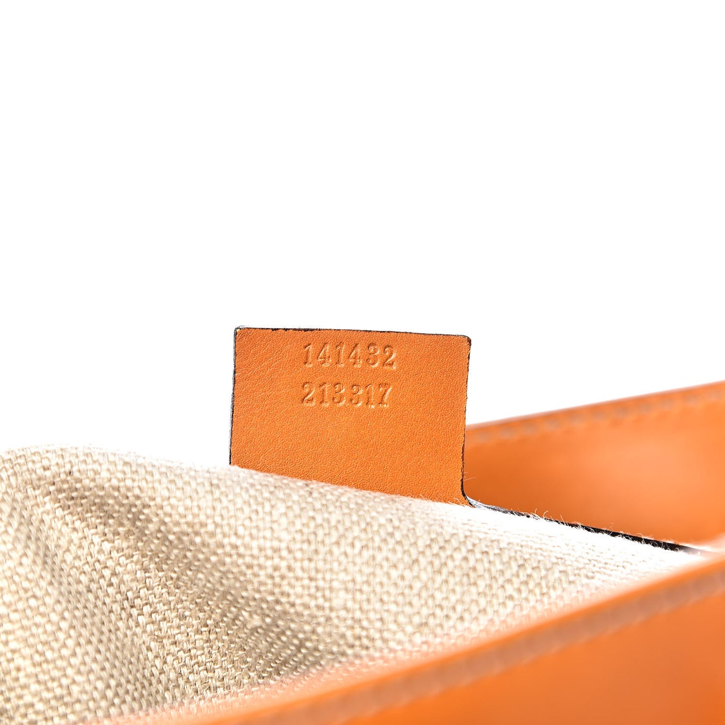 Calfskin Tote Orange