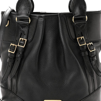 Burberry Calfskin Medium Whipstitch Tote Black 9 of 14