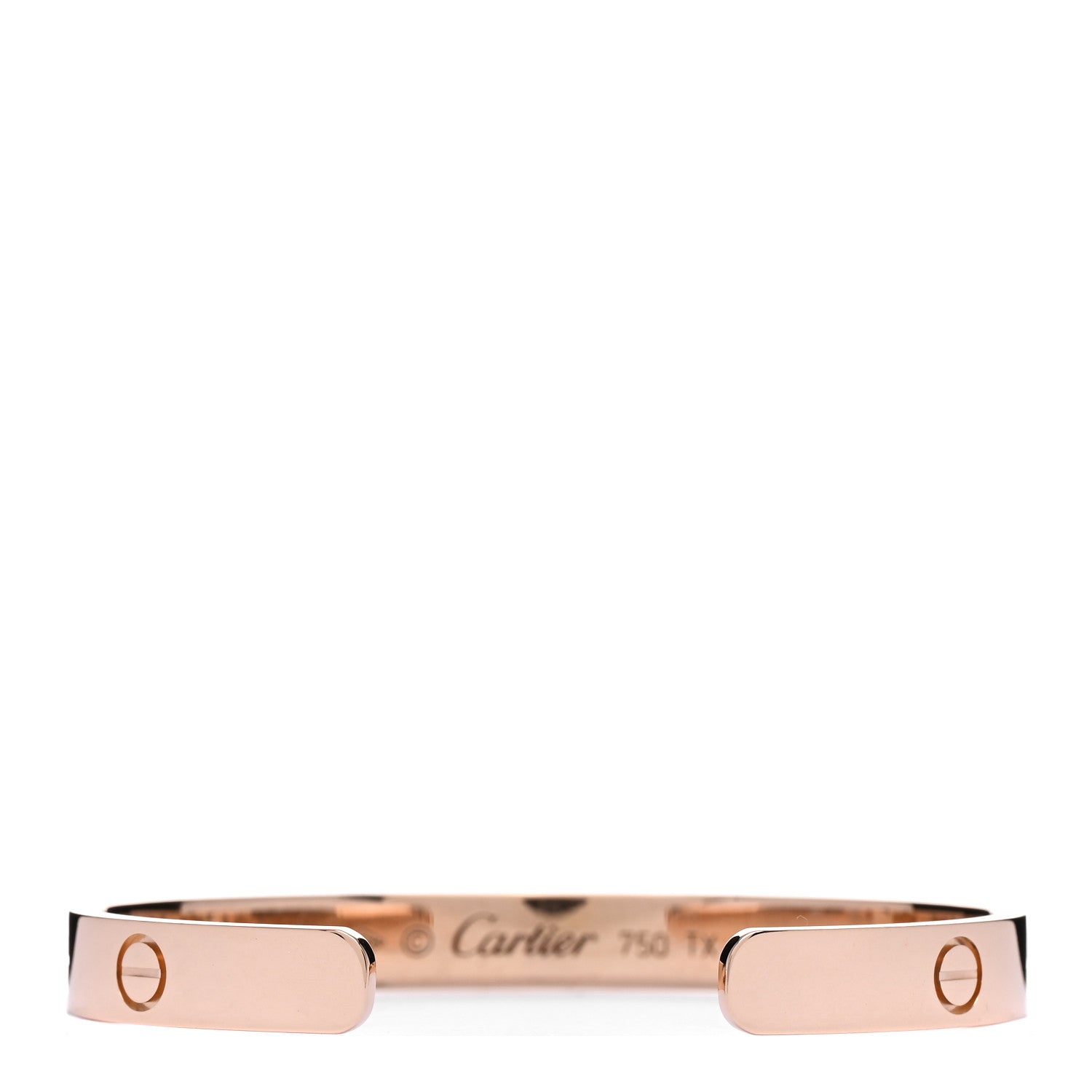 Cartier 18K Pink Gold LOVE Cuff Bracelet 16 2 of 3