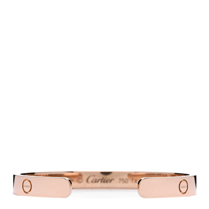 Cartier 18K Pink Gold LOVE Cuff Bracelet 16 2 of 3