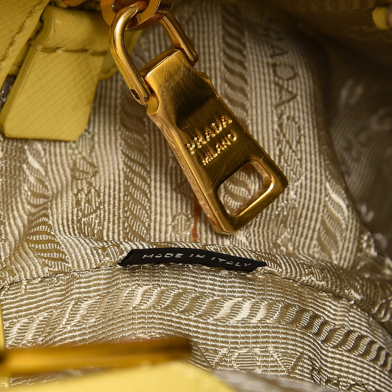 Prada Saffiano Vernice Tote Ananas 9 of 17