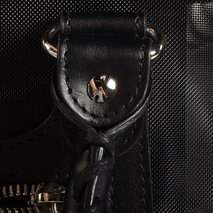 Balenciaga Calfskin Mesh City Black 8 of 11