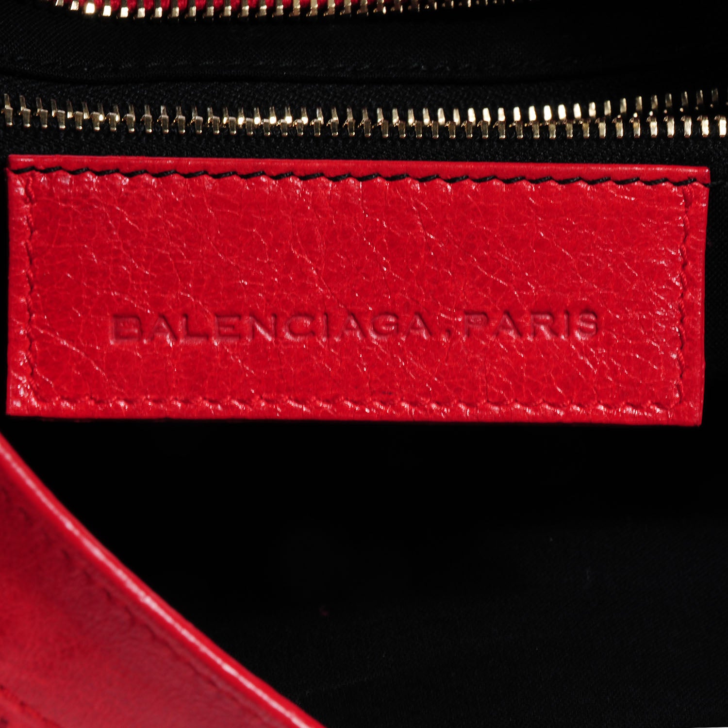 Balenciaga Agneau Laser Cut Cross Classic Gold Hardware City Tomate 10 of 12