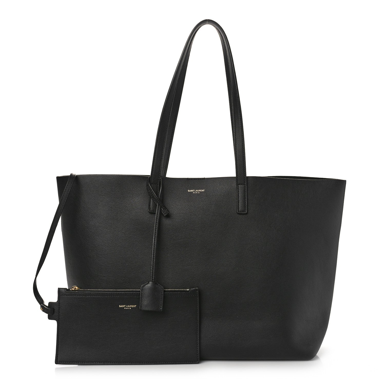 Saint Laurent Calfskin Large Shopping Tote Black 1 of 11